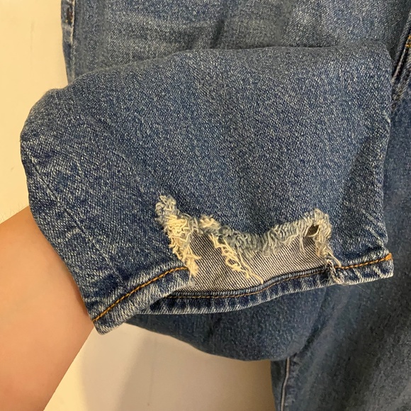 Torrid Jeans with Multiple Button Closure and Distressed Ankle - Picture 2 of 6